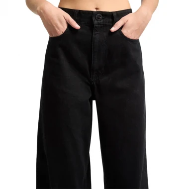 VOLCOM WEELLOW II W DENIM PANTS BLACK