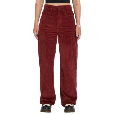 VOLCOM WEELLOW II W CORDUROY PANTS BRICK