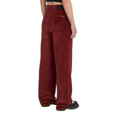 VOLCOM WEELLOW II W CORDUROY PANTS BRICK