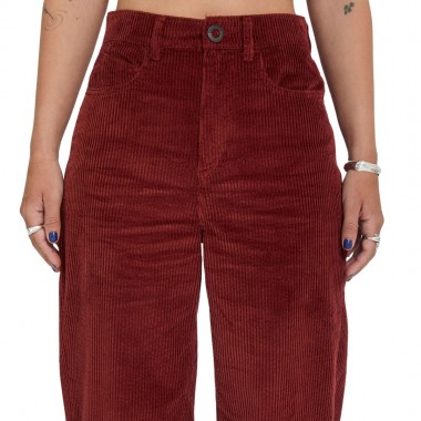 VOLCOM WEELLOW II W CORDUROY PANTS BRICK