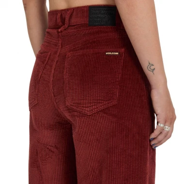 VOLCOM WEELLOW II W CORDUROY PANTS BRICK