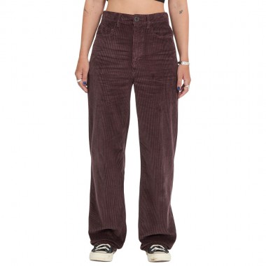 VOLCOM WEELLOW II W CORDUROY PANTS RAISIN