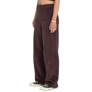 VOLCOM WEELLOW II W CORDUROY PANTS RAISIN