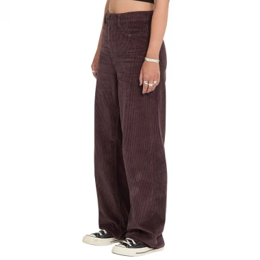 VOLCOM WEELLOW II W CORDUROY PANTS RAISIN
