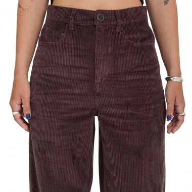VOLCOM WEELLOW II W CORDUROY PANTS RAISIN