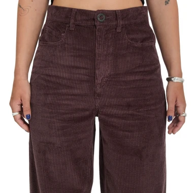 VOLCOM WEELLOW II W CORDUROY PANTS RAISIN