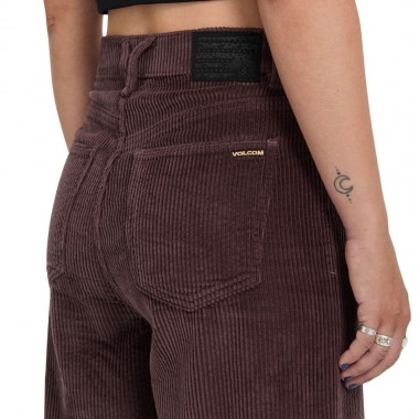 VOLCOM WEELLOW II W CORDUROY PANTS RAISIN