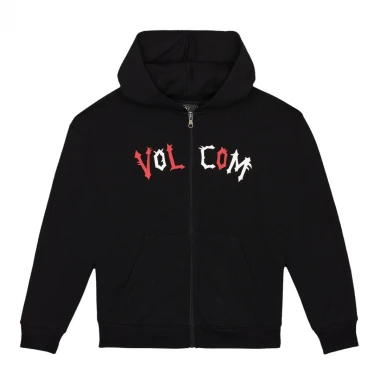 VOLCOM OZZY K ZIP HOODIE BLACK
