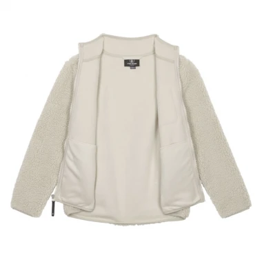VOLCOM MUZZER FUZZAR K SHERPA ZIP FLEECE STONE