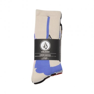 VOLCOM CARRAU PRINT MIXER SOCKS 3PK MULTI