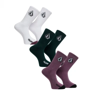 VOLCOM FULL STONE K SOCKS 3PK MULTI
