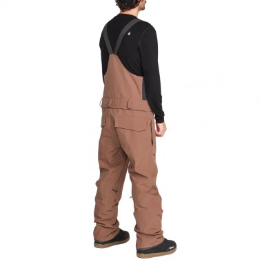 VOLCOM ROAN SNOW BIB DESERT TAUPE