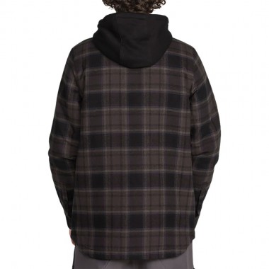 VOLCOM ENSON INSULATED RIDING FLANNEL BLACK
