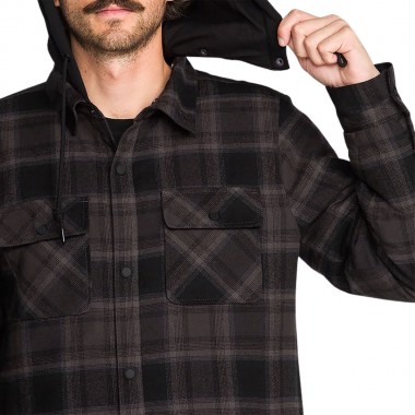 VOLCOM ENSON INSULATED RIDING FLANNEL BLACK