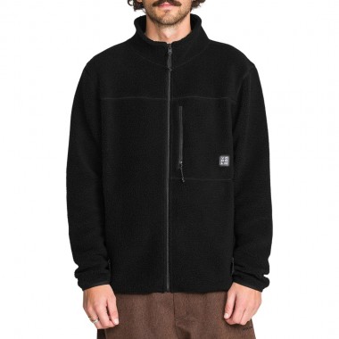 VOLCOM NELSON SHERPA FULL ZIP FLEECE BLACK