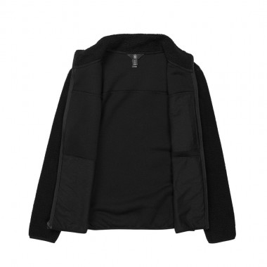VOLCOM NELSON SHERPA FULL ZIP FLEECE BLACK