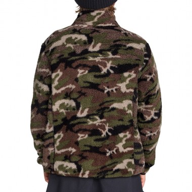 VOLCOM NELSON SHERPA FULL ZIP FLEECE CAMOFLAUGE