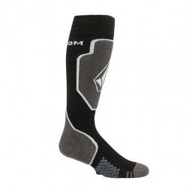 VOLCOM SHIELD WOOL BLEND OTC SNOW SOCKS BLACK
