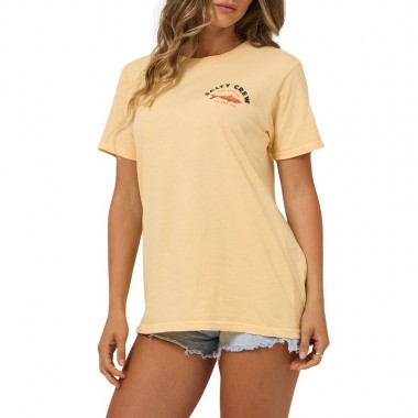SALTY CREW SARDINE BF W TEE CUSTARD