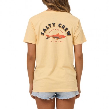 SALTY CREW SARDINE BF W TEE CUSTARD