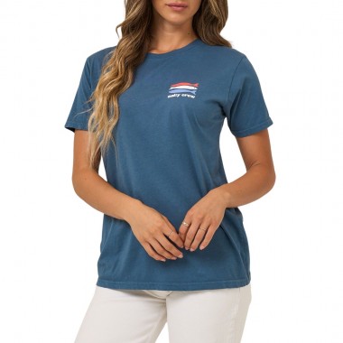 SALTY CREW AMERICAN CATCH BF W TEE MIDNIGHT NAVY