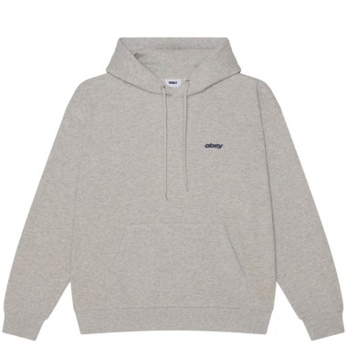 OBEY LEAGUE HOODIE ASH GREY