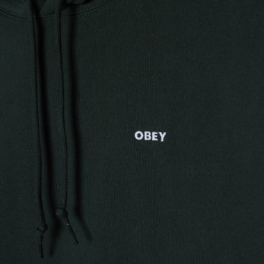 OBEY ESTABLISHED WORKS BOLD HOODIE II GREEN GABLES
