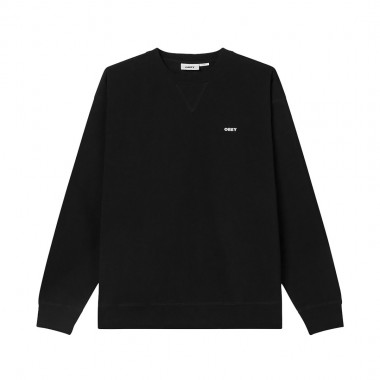 OBEY ESTABLISHED WORKS BOLD CREWNECK II BLACK