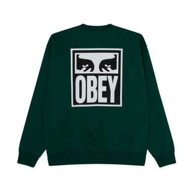 OBEY EYES ICON CREWNECK RAINFOREST