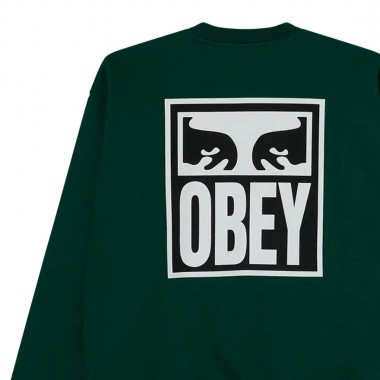 OBEY EYES ICON CREWNECK RAINFOREST