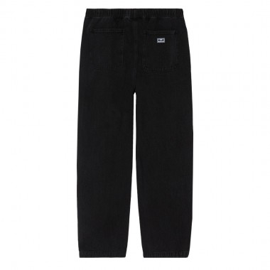 OBEY EASY DENIM PANTS WASHED BLACK