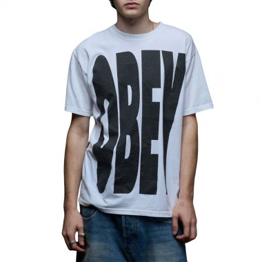 OBEY EXTENDED TEE WHITE