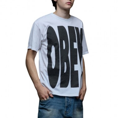OBEY EXTENDED TEE WHITE