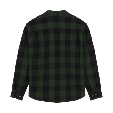 OBEY JONES WOVEN LS SHIRT KOMBU GREEN MULTI