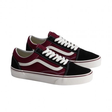 VANS OLD SKOOL SHOES RED/BLACK
