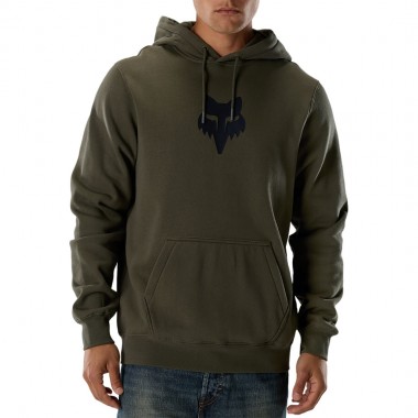 FOX HEAD HOODIE OLIVE GREEN