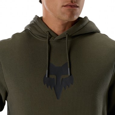 FOX HEAD HOODIE OLIVE GREEN