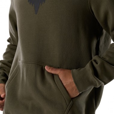 FOX HEAD HOODIE OLIVE GREEN