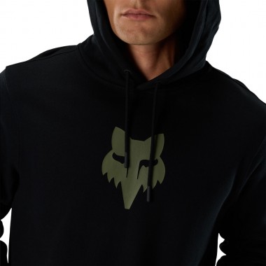 FOX HEAD HOODIE BLACK/GREEN