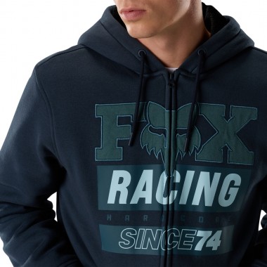 FOX SINCE 74 SASQUATCH ZIP HOODIE MIDNIGHT