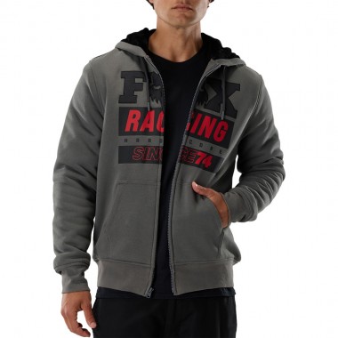 FOX SINCE 74 SASQUATCH ZIP HOODIE DARK SHADOW