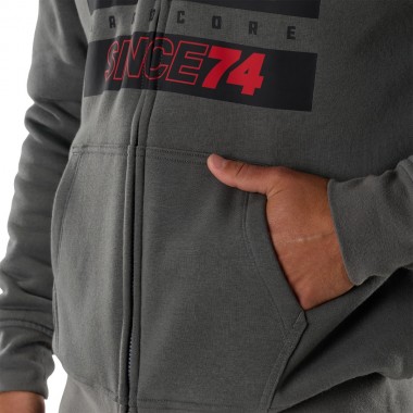 FOX SINCE 74 SASQUATCH ZIP HOODIE DARK SHADOW