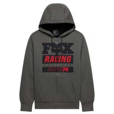 FOX SINCE 74 SASQUATCH ZIP HOODIE DARK SHADOW