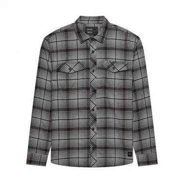 FOX SURVIVALIST CORE FLANNEL LS SHIRT STEEL GREY