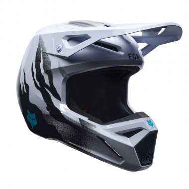 FOX V1 CLUTCH HELMET WHITE/BLACK