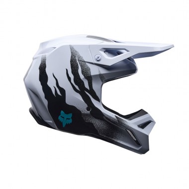 FOX V1 CLUTCH HELMET WHITE/BLACK