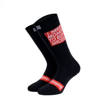 BEE UNUSUAL OG I NEED MONEY FT PREMIUM SOCKS BLACK