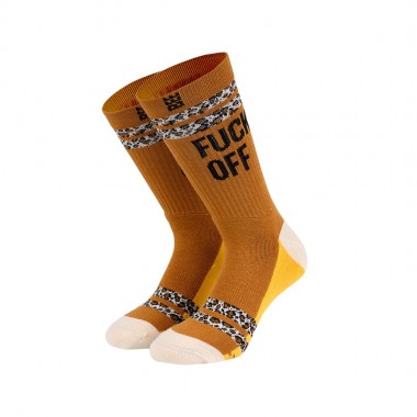 BEE UNUSUAL OG SAFARI FUCK OFF FT PREMIUM SOCKS ORANGE