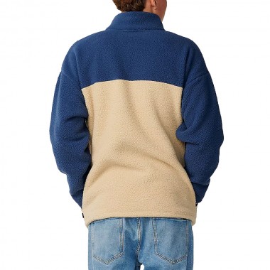 RIP CURL STREAMLINE HALF COLAR POLAR FLEECE KHAKI SAND