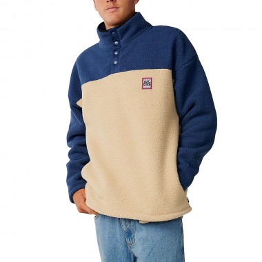 RIP CURL STREAMLINE HALF COLAR POLAR FLEECE KHAKI SAND
